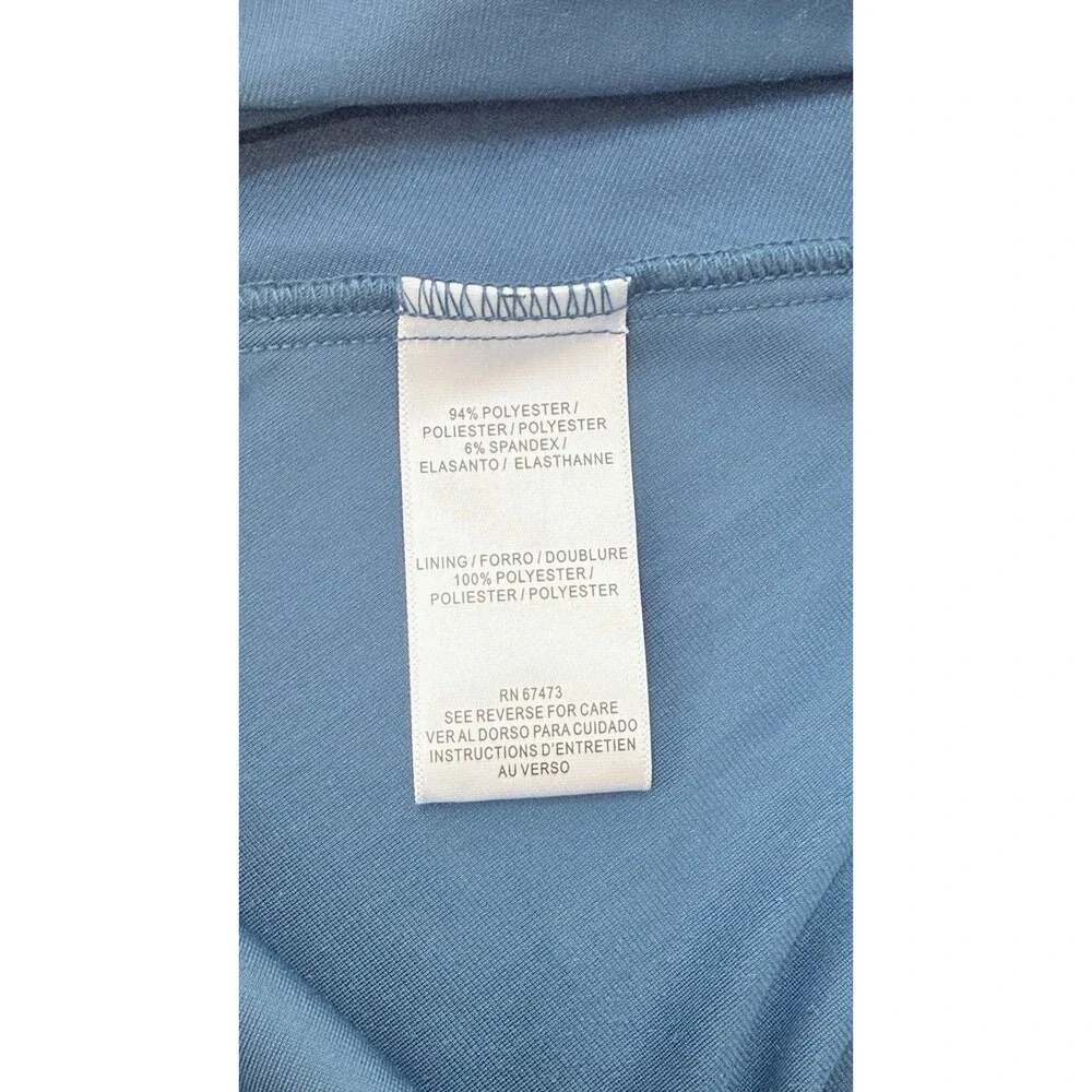 Taylor Womens Dress Blue Velvet Evening Flare Size 14 - Picture 11 of 15